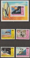 Timbre Côte d'Ivoire Conquête de l'espace 5 timbres