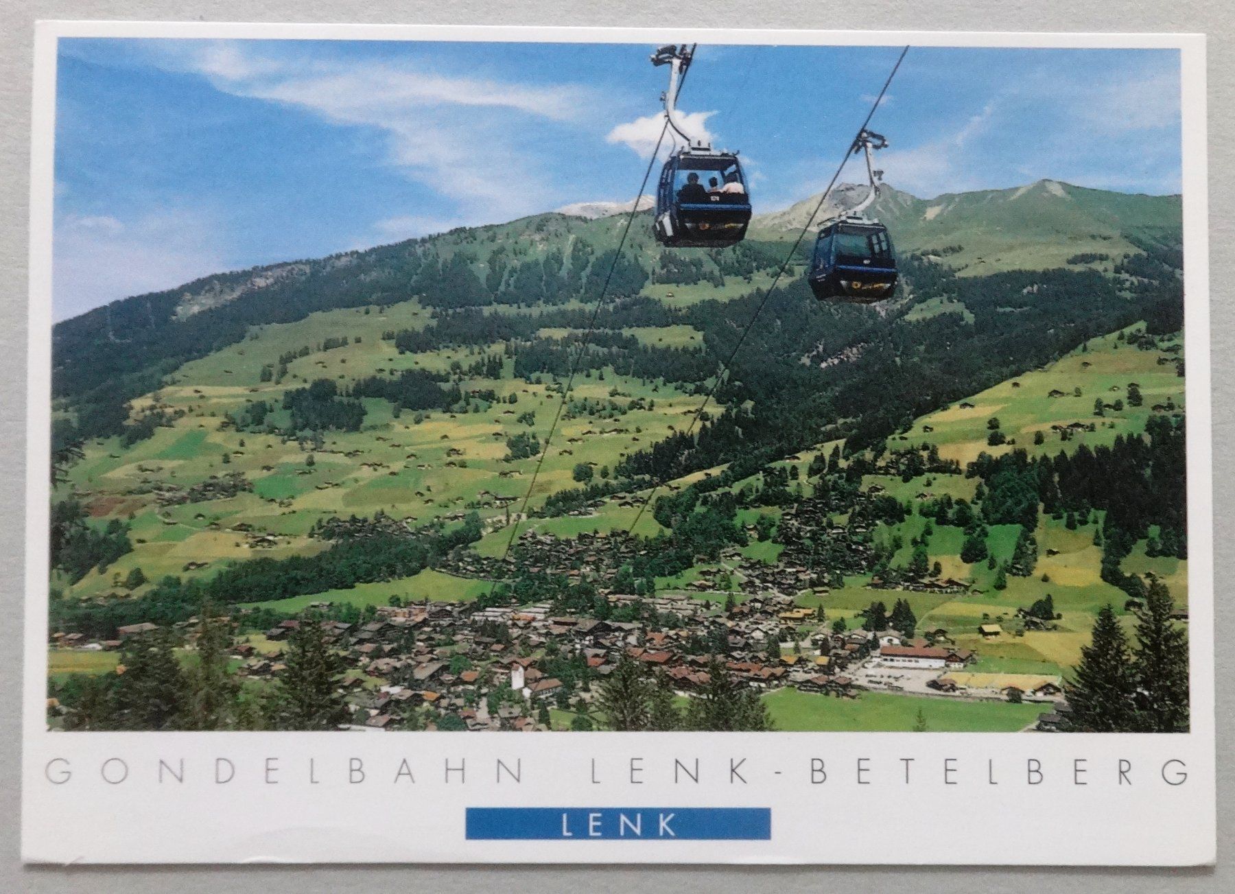 Cartoline postali: Lenk, B.O., Gondelbahn Betelberg-Lenk – Usato da Fétigny venduto da Billy2miny