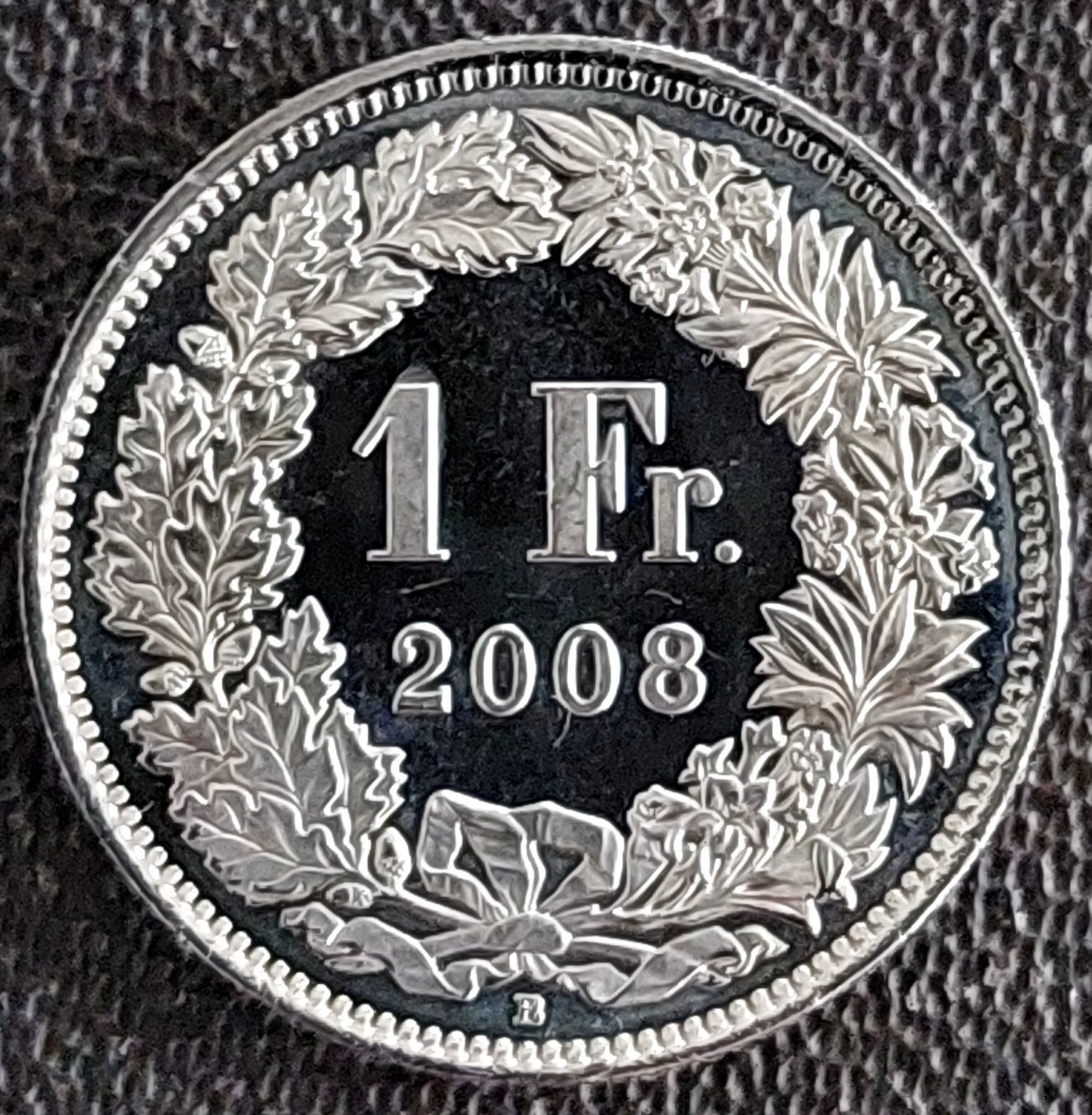 Tutti le monete: 1 Franken 2008 stgl. / aus Münzsatz – Nuovo (secondo la descrizione) da Arch venduto da coinsandmore