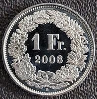 1 Franken 2008 stgl. / aus Münzsatz