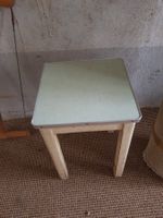 R) ANTIKER Beistelltisch / Hocker ca 50er Jahre