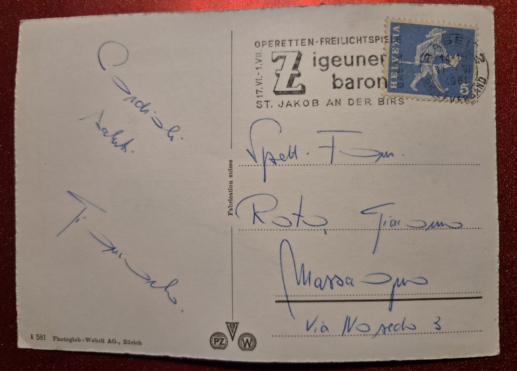 Cartoline postali: Basel Mehrbildkarte 1961 – Usato da Melchnau venduto da Arthurius 1