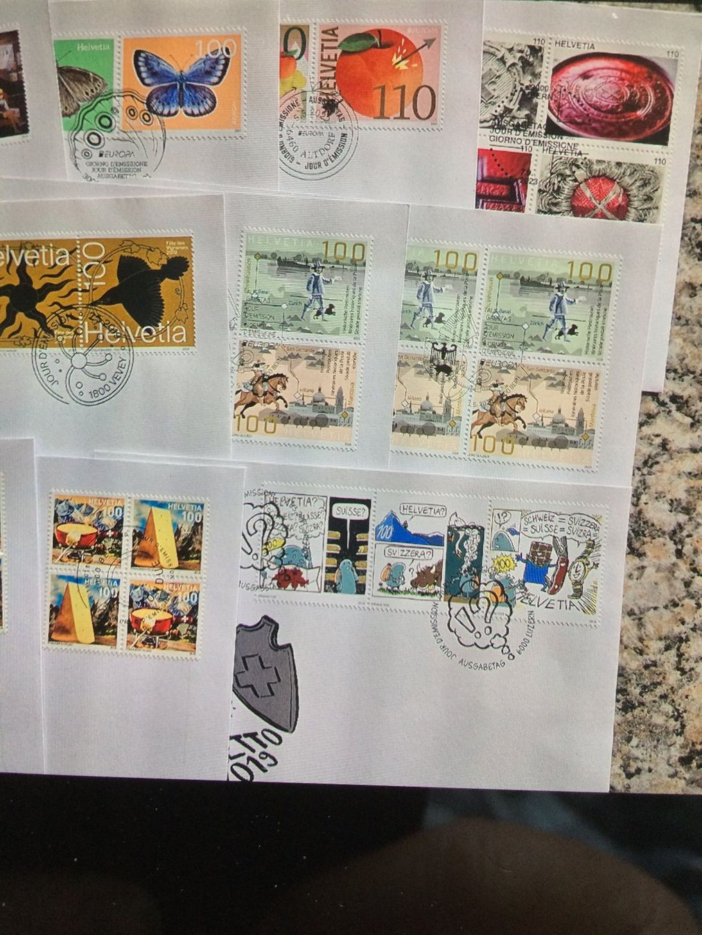 Tous les timbres: Ersttagscouverts – Neuf (Voir description) à Kilchberg ZH par APZ4BWM2 1