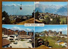 HAUTE-NENDAZ - Télécabine Tracouet-Multi-vue Carte ancienne