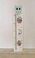Kindermesslatte aus Holz & 3 Fotorahmen (bis 110 cm)