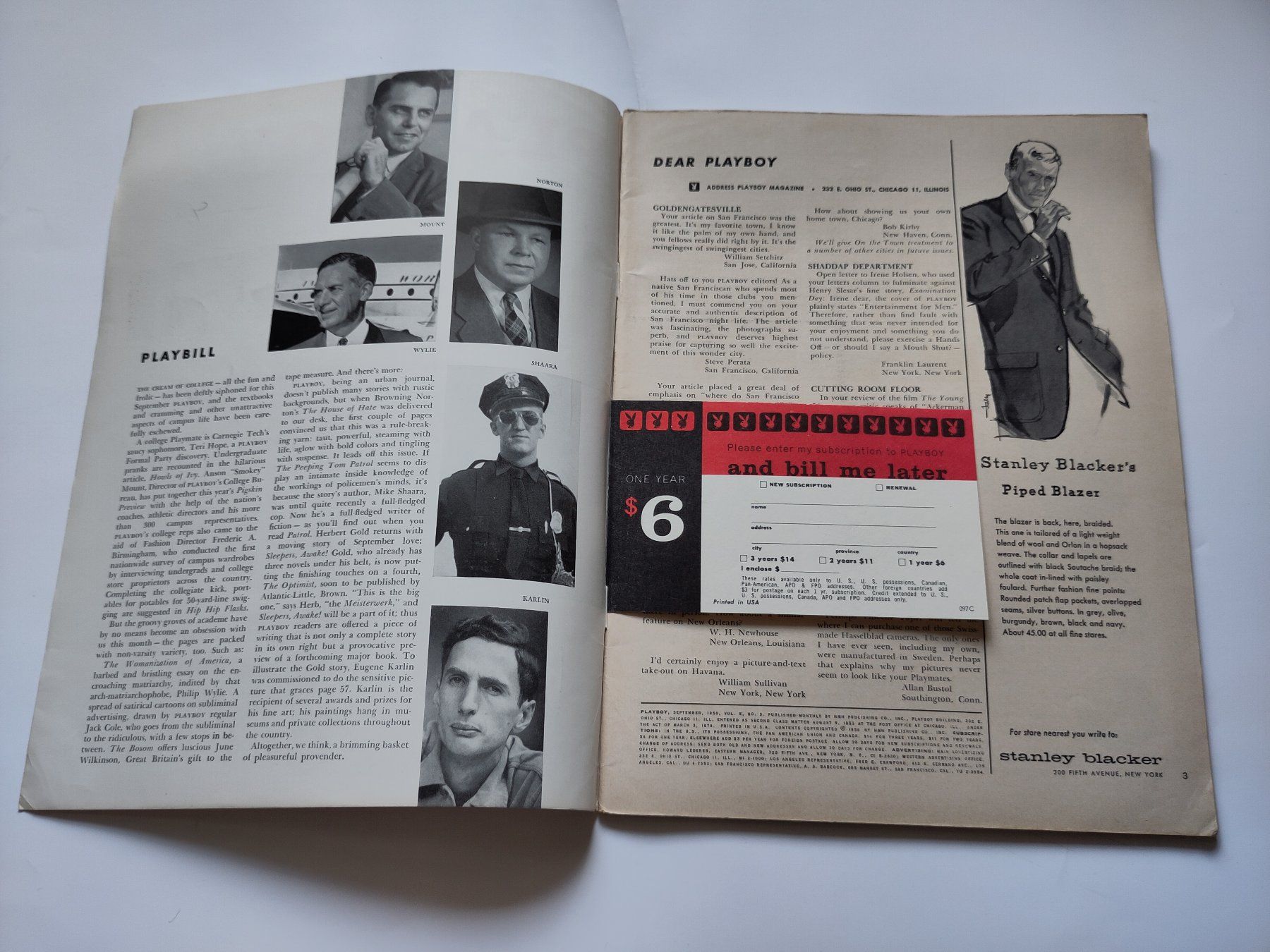 Revues & Magazines: Playboy Magazin September 1958 – D'occasion à Schaffhausen par RolfMeister 1