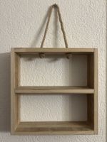 Holz Regal mit Seil zum Aufhängen, nordische Deko, Landhaus