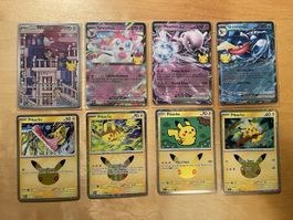 Pokemon Karten 30th Anniversary Celebrations (inkl Pikachus)