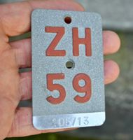 Velonummer ZH von 1959 - Zürich