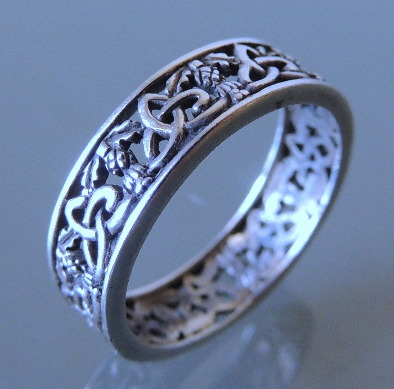 Anelli: HAMILTON & YOUNG Silber 925 celtic Fingerring Gr. 57 – Usato da Waldenburg venduto da schaller707 3