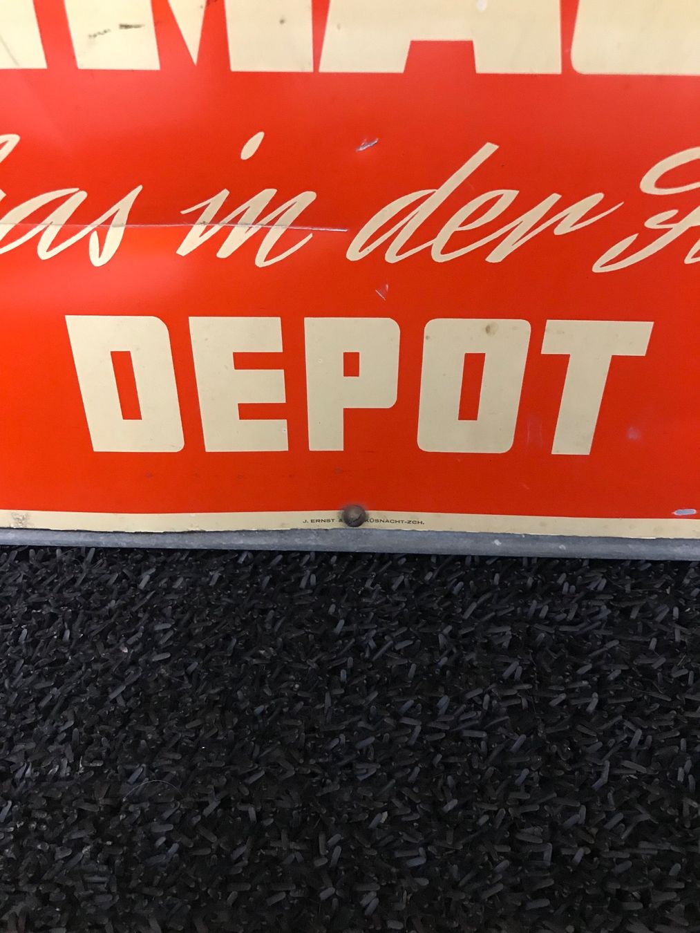 Esso Insegne: Primagas Ausleger-Blechschild – Usato da Erlinsbach venduto da Stu-ff 2
