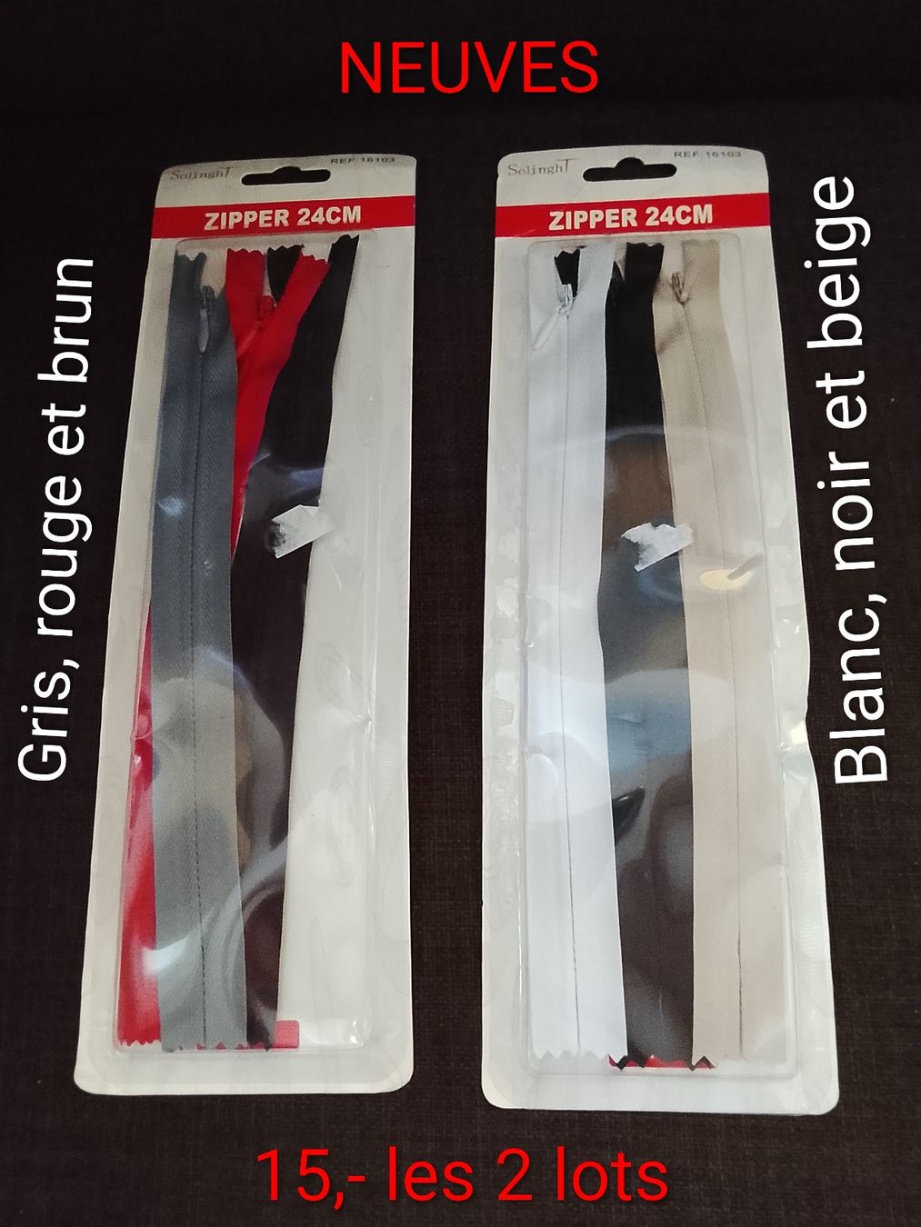 Rubans décoratifs: fermetures éclair neuves  – Neuf avec emballage d'origine à Couvet par fat_kyl7 1
