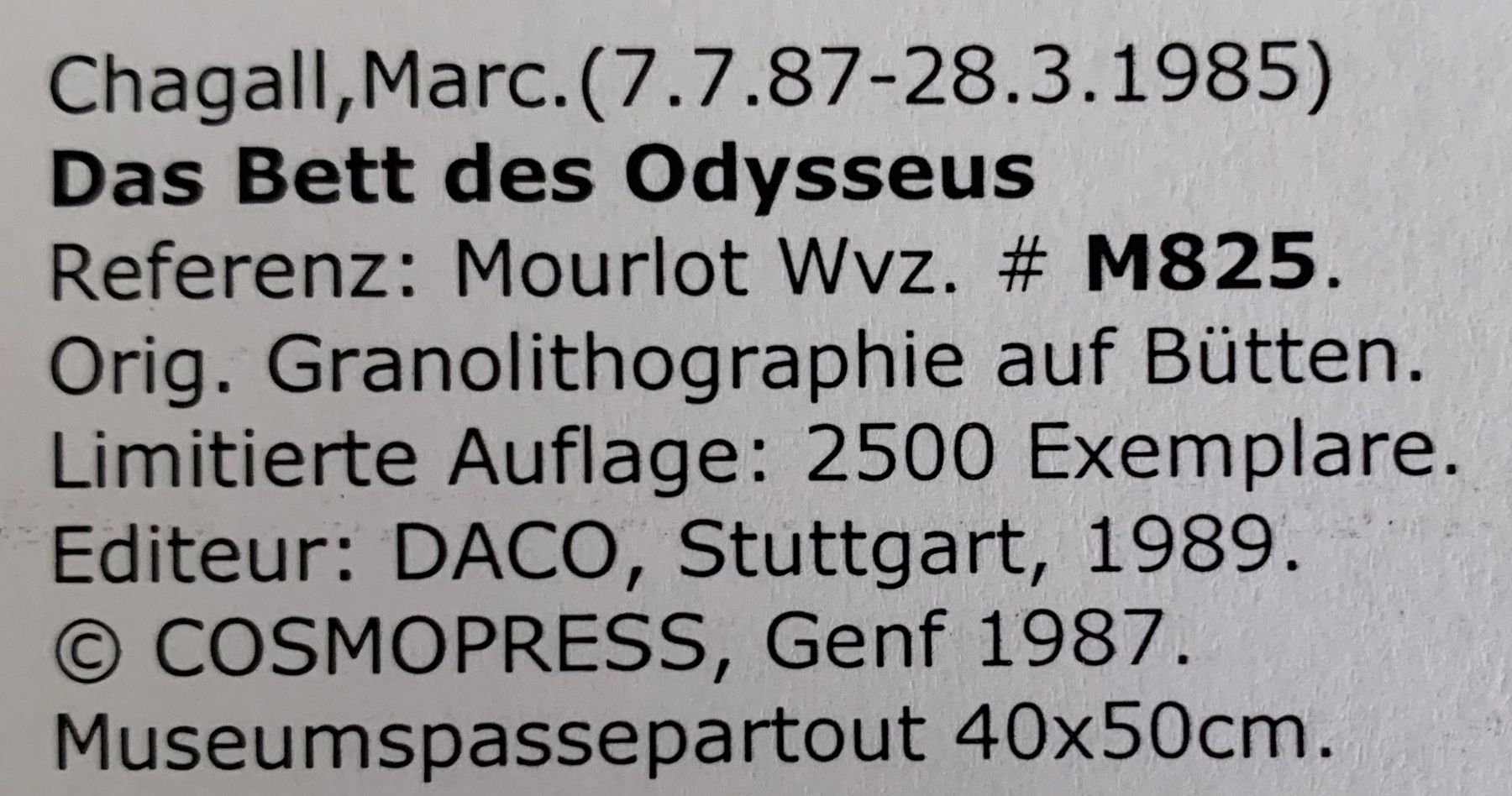 Grafica & Litografie: Marc Chagall   "Homer Die Odyssee"    3 Lithographien – Usato da Nennigkofen venduto da waltraub 8