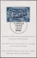 1945, W21 (Nr.13) ideal entwerteter Block BASEL: Kat: 250.-