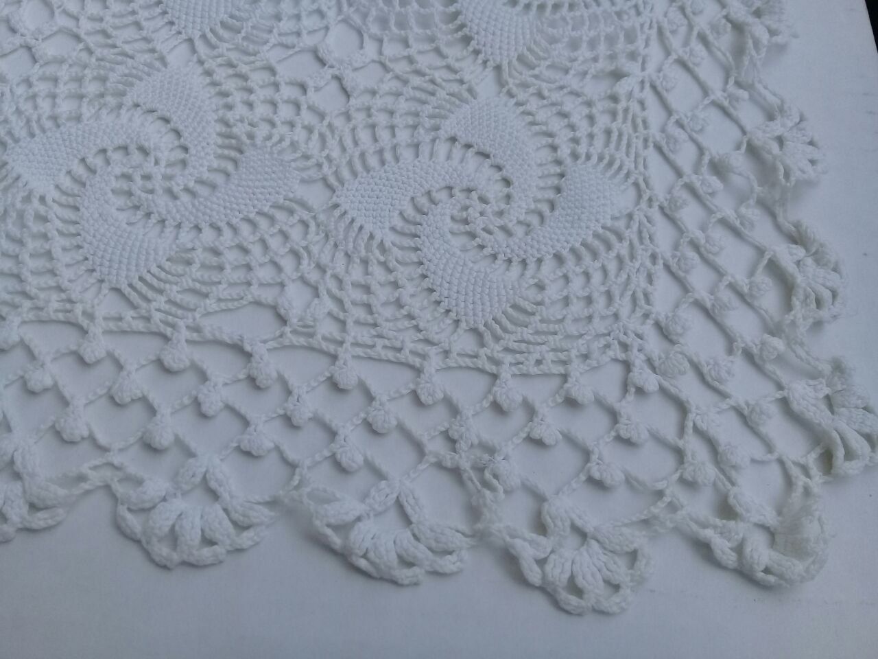 Coperte: Schöne antike Spitzendecke Tischdecke gross – Usato da st.gallen venduto da Strubili 3