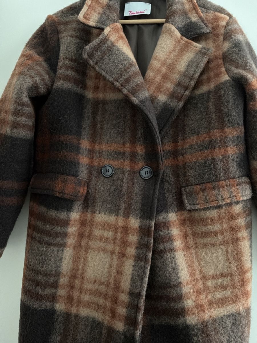 Cappotti: Warm Wool Blend Plaid Coat - Made in Italy – Nuovo (secondo la descrizione) da Paradiso venduto da Ixaya.studio 3