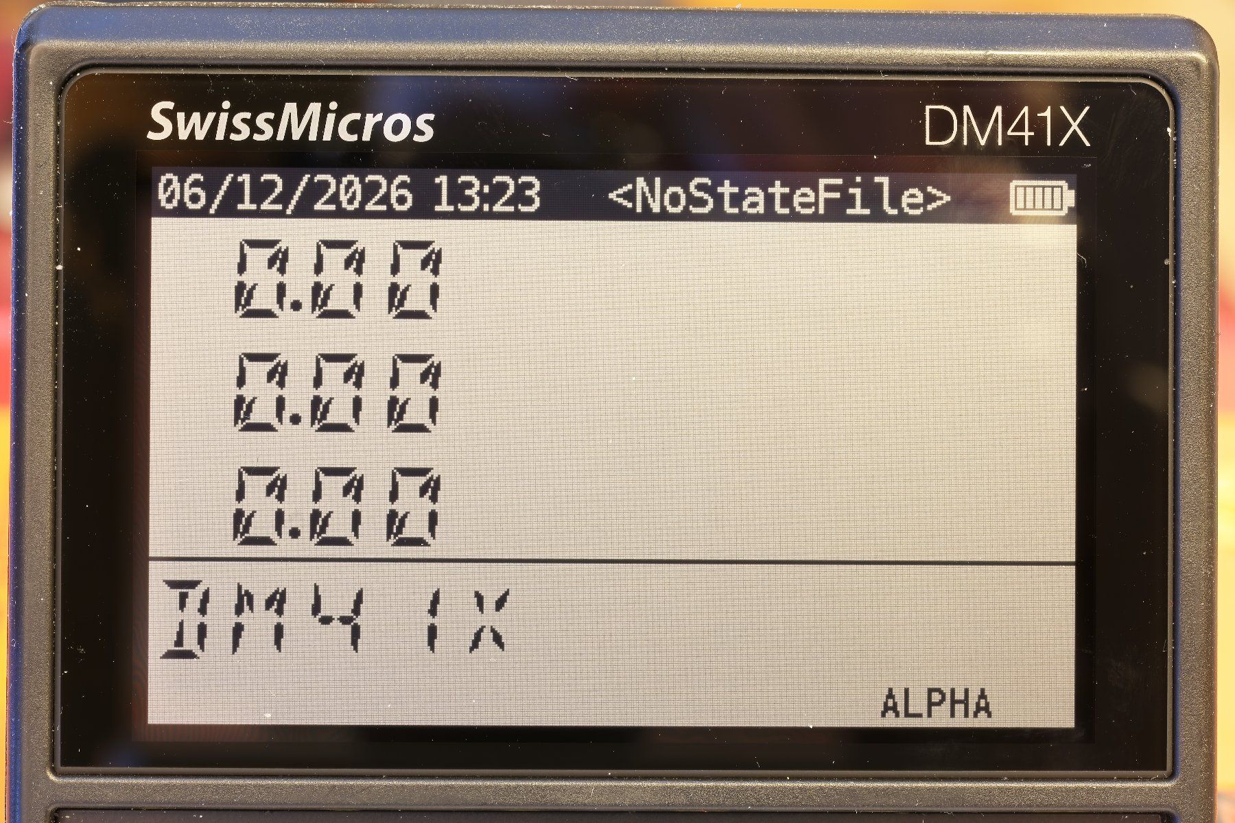 Calcolatrici tascabili: SwissMicros DM41X / der HP-41CX-Klone – Usato da Speicher venduto da Iku 5