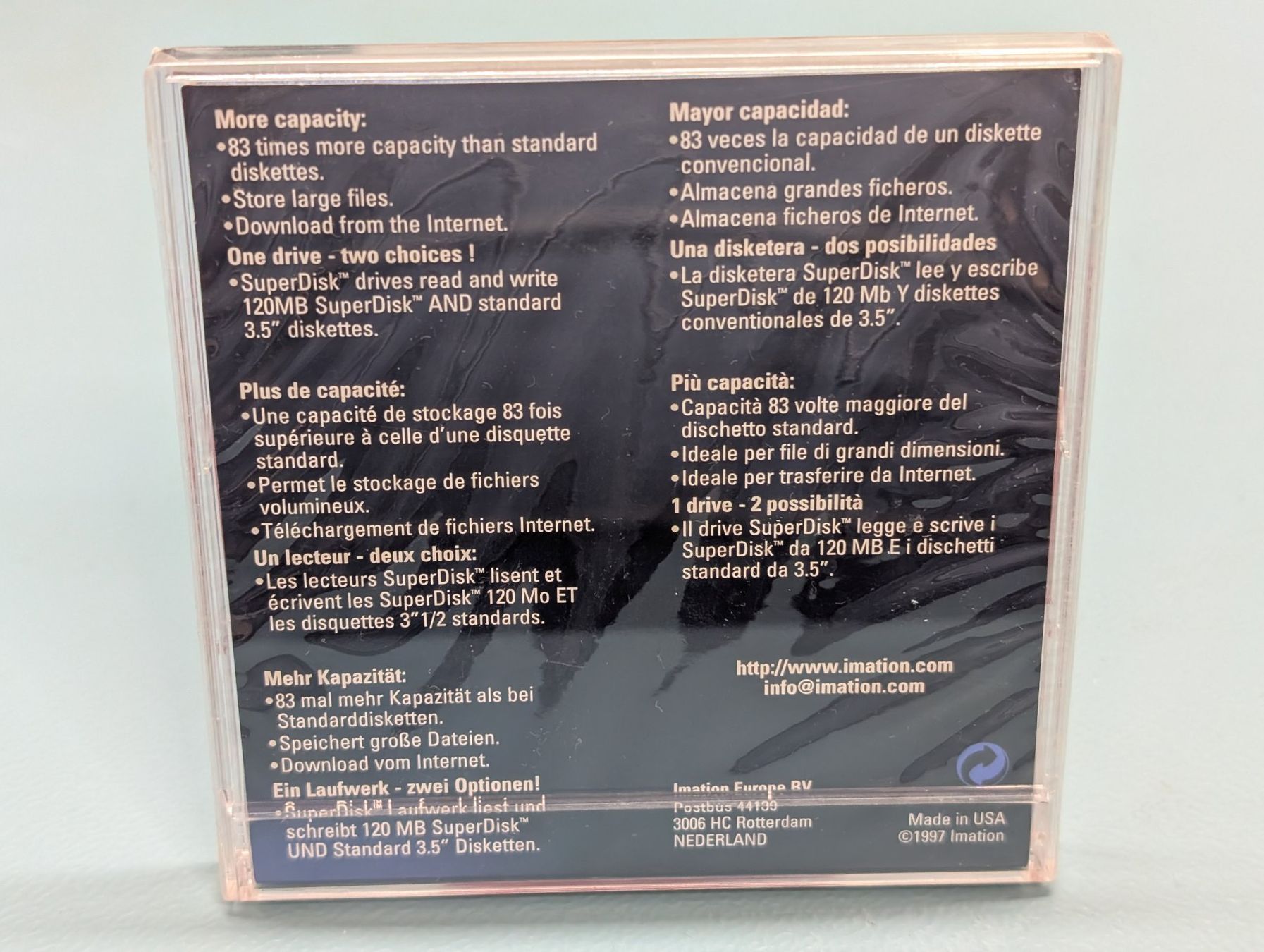 Dischetti: Imation SuperDisk 120MB LS-120 Diskette neu original – Nuovo e nell'imballaggio originale da Seengen venduto da Moonwalk 2