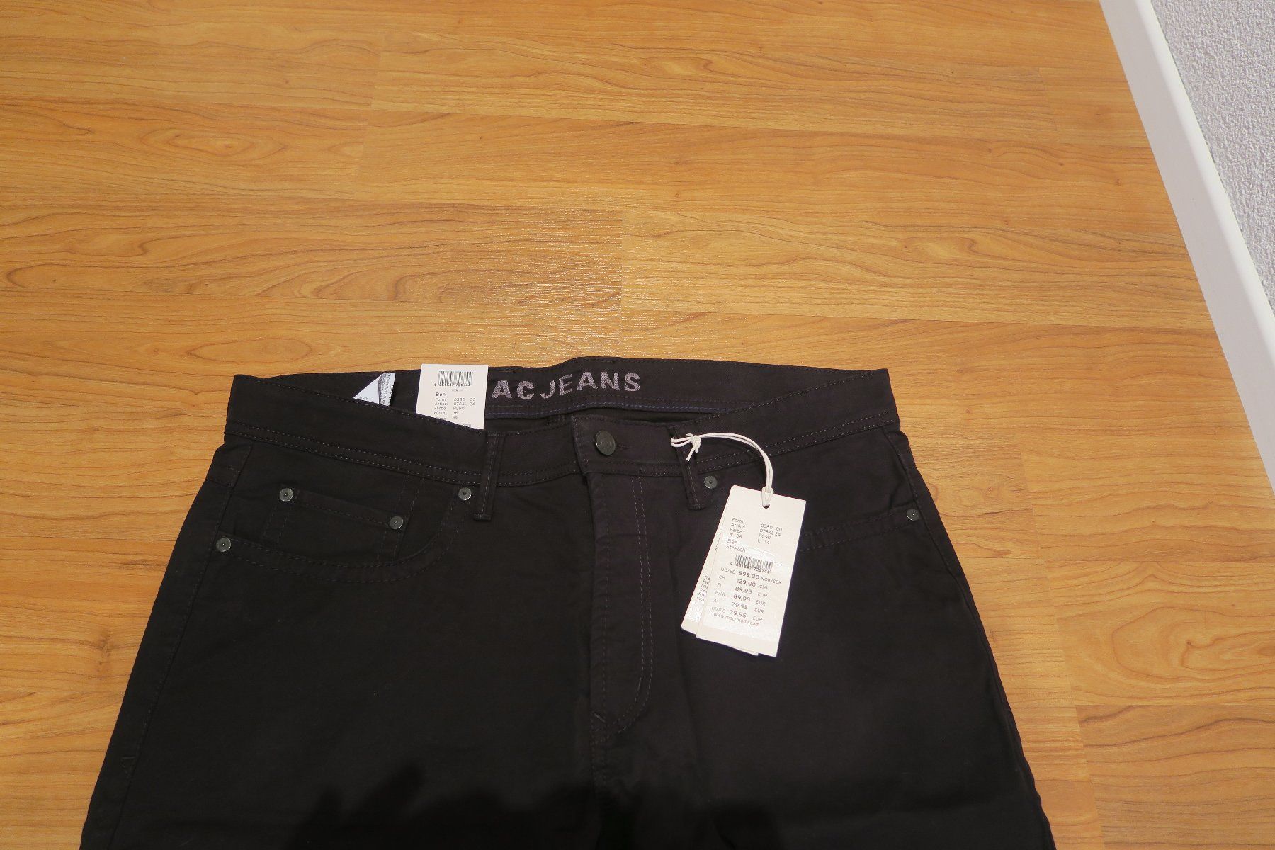 Jeans: MAC Jeans schwarz - BEN Stretch W36/L34 – Usato da Benken ZH venduto da Stgf 1