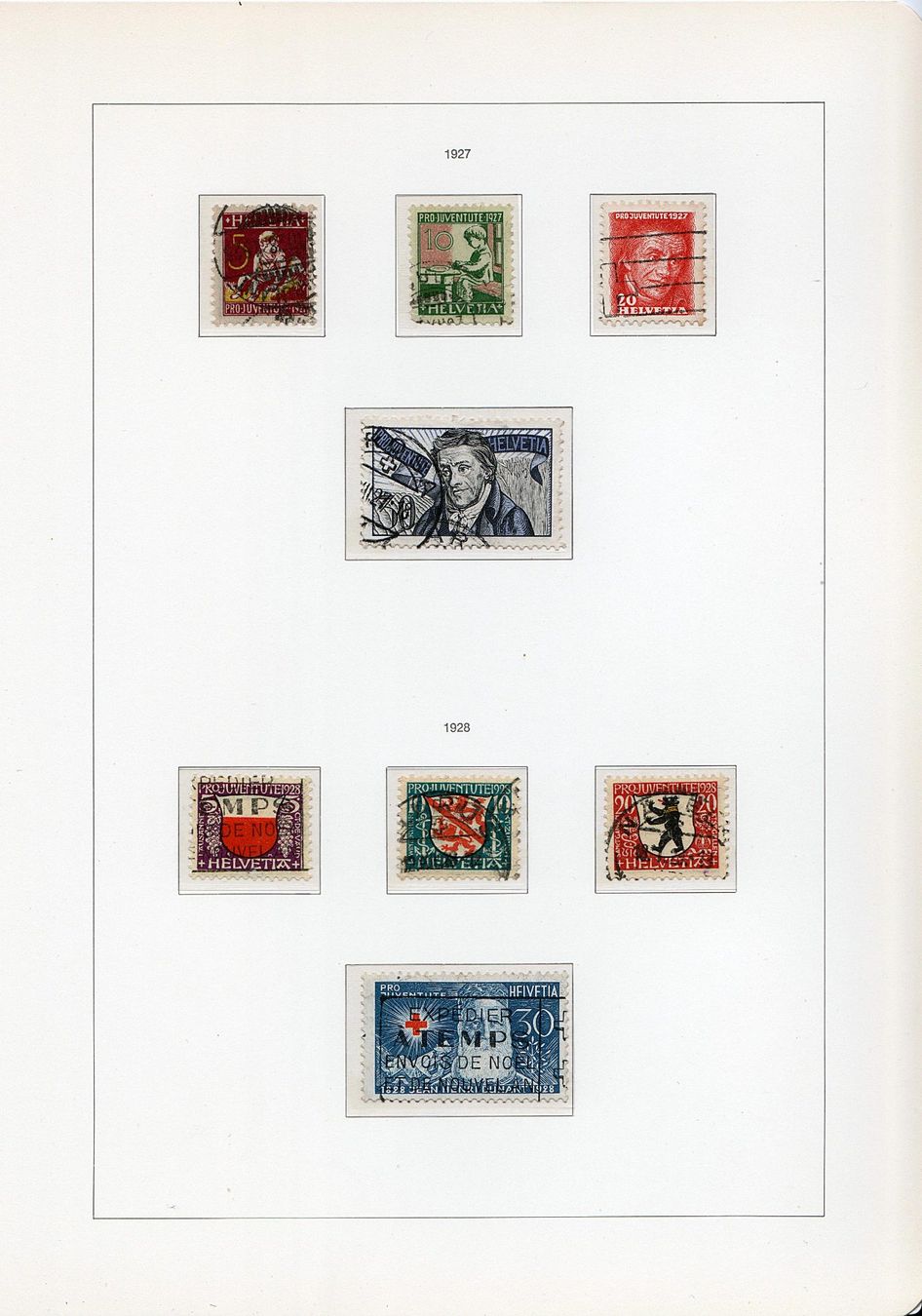 Tous les timbres: PRO JUVENTUTE 1913-1969 Collection ⨀ Complète 30 fl. – D'occasion à Genève par omniphila 3