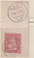 Sitzende Helvetia 10 Rp. V-O MURI+++