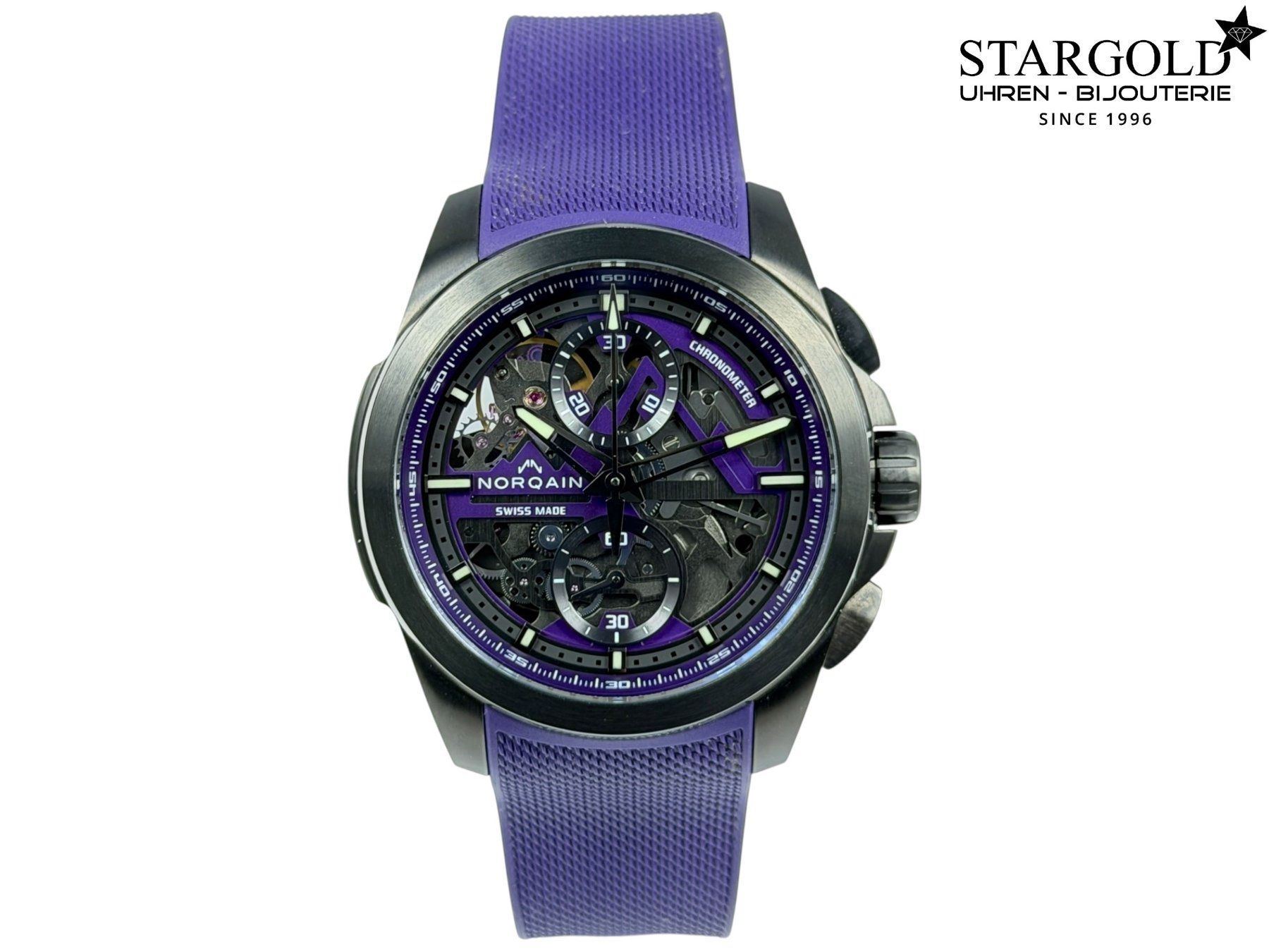 Norqain Orologi: Norqain Independence Skeleton Chrono - NNT3200C/P320 – Usato da Zürich venduto da Stargold-Uhren