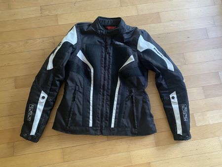 IXS Motorradjacke Sommerjacke Mesh schwarz/weiss Protektoren