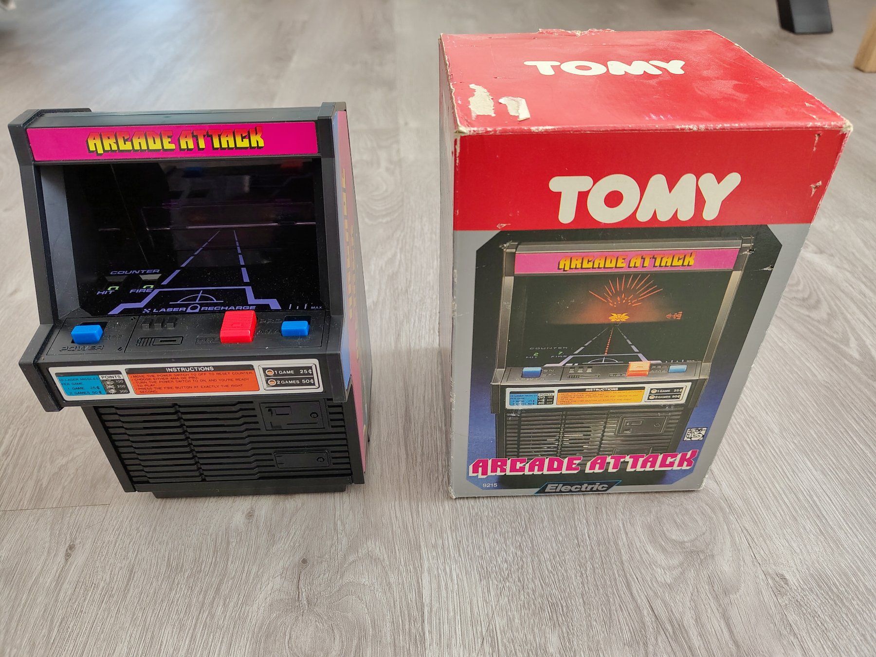 Console: Vintage Tomy Arcade Attack LCD Spiel – Difettoso da Schachen LU venduto da retrogamer 3