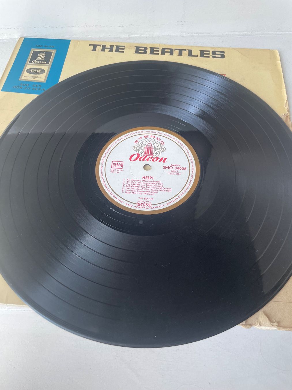 Dischi in vinile: The Beatles Help! Odeon 84008 Export Pressung Switzerland – Usato da Minusio venduto da Pink222 2