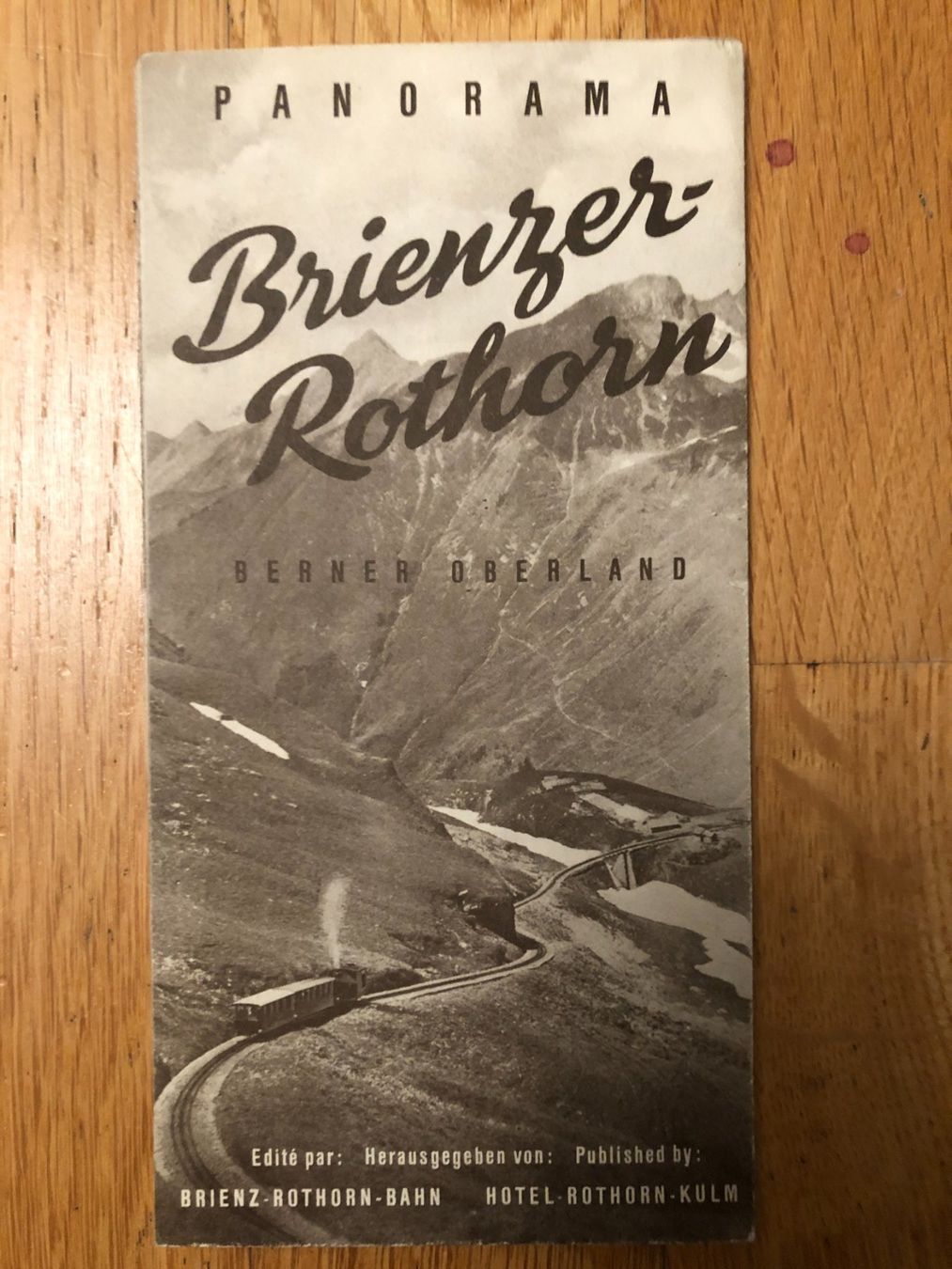 Landkarten & Atlanten: Panorama Brienzer Rothorn. Berner Oberland. – Gebraucht aus Zürich von allp 5