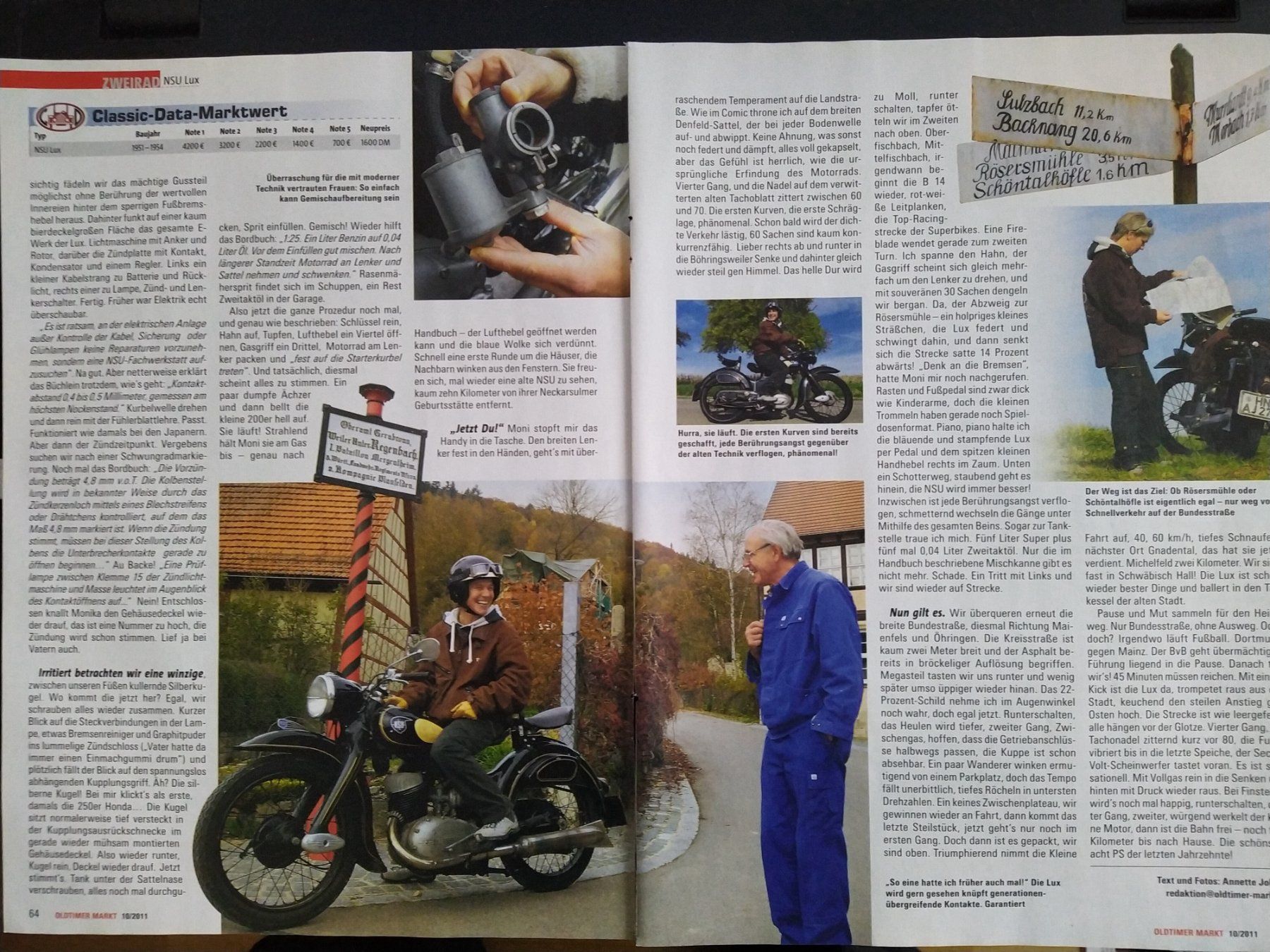 Strada: Bericht Motorrad NSU Lux – Usato da Bern venduto da micky031 1