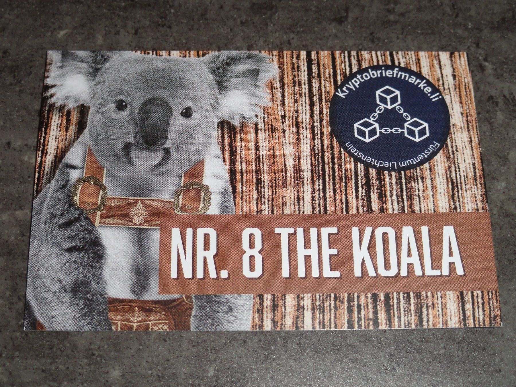 Tutti i francobolli: CRYPTO Stamp Nr 8 KOALA Liechtensteinische Post REGENBOGEN – Nuovo (secondo la descrizione) da Dagmersellen venduto da dribbeldrago10