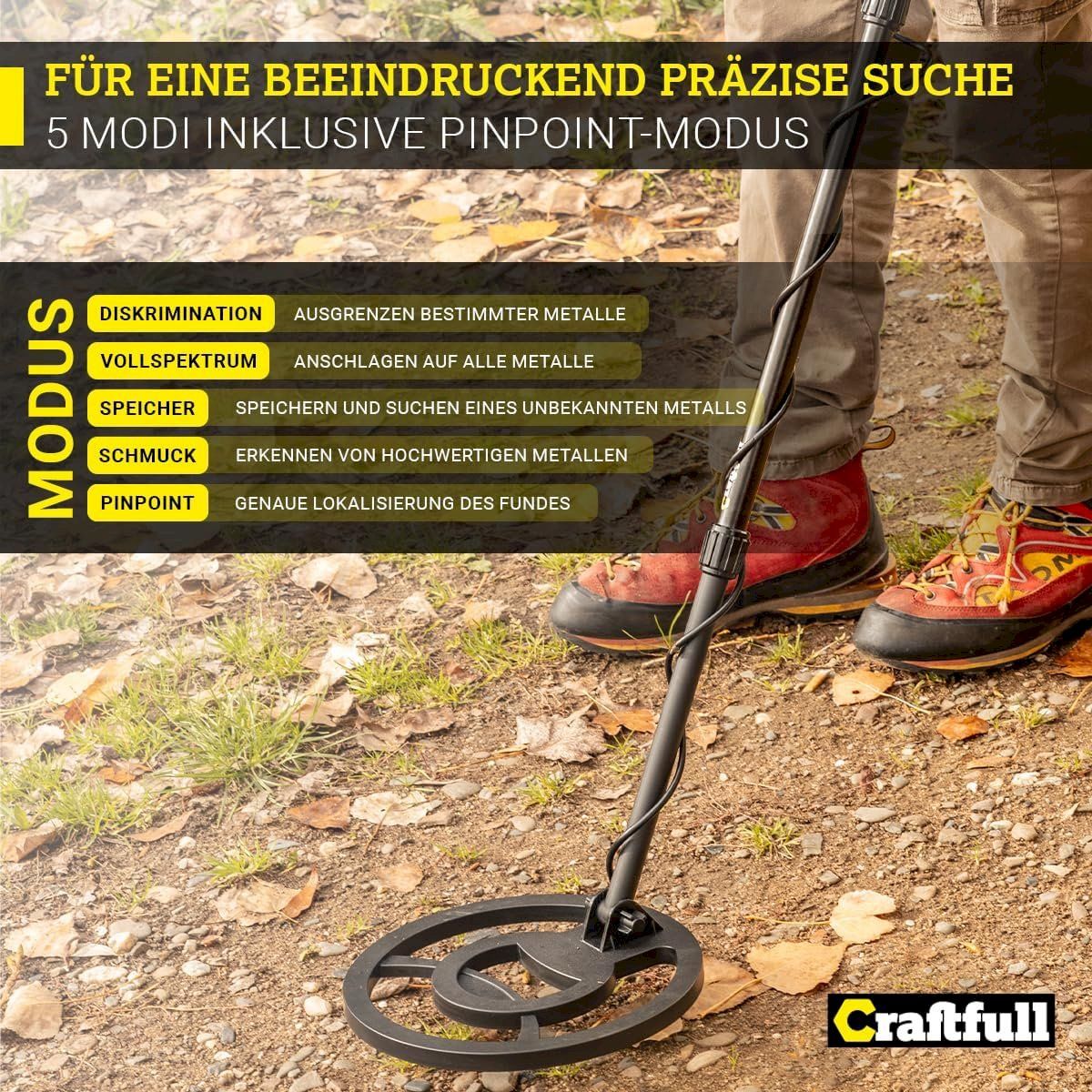 Misurare: Craftfull Metalldetektor XPlorer Pro – Nuovo e nell'imballaggio originale da Bottighofen venduto da zaap 4