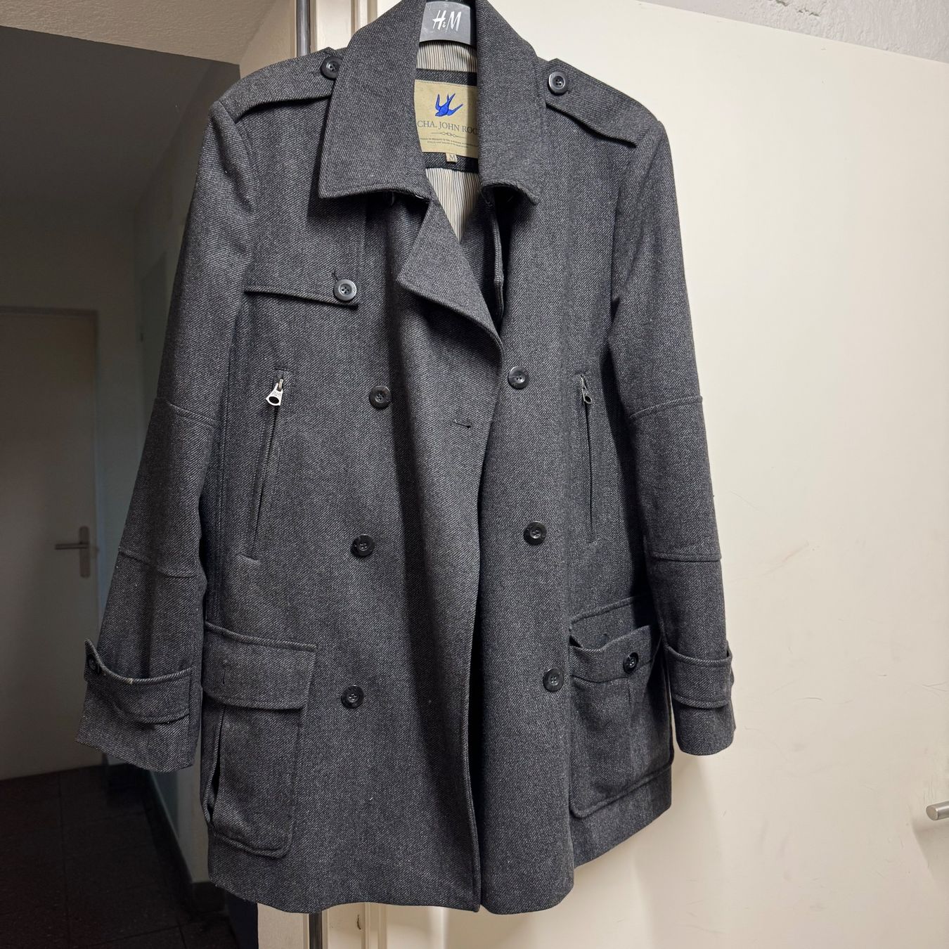 Cappotti: Rocha John Rocha Mantel (grau; Grösse M) – Usato da Schaffhausen venduto da AMJoho