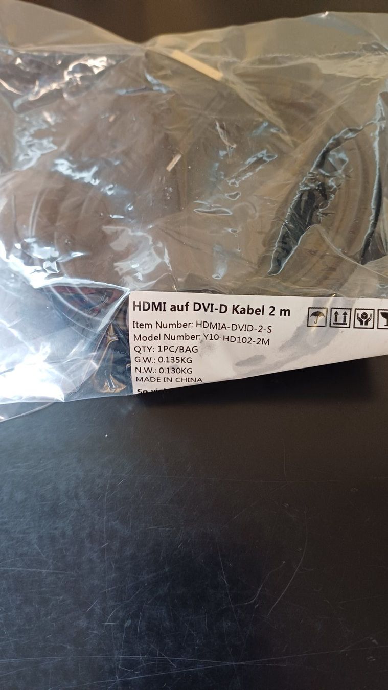 Cavi: Kabel HDMI auf DVID (2 meter) – Nuovo e nell'imballaggio originale da Zollikerberg venduto da Kaugo 2