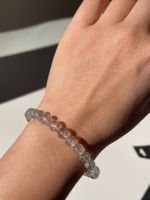 Natürlicher Regenbogen-Rauchquarz Armband Edelstein Armband