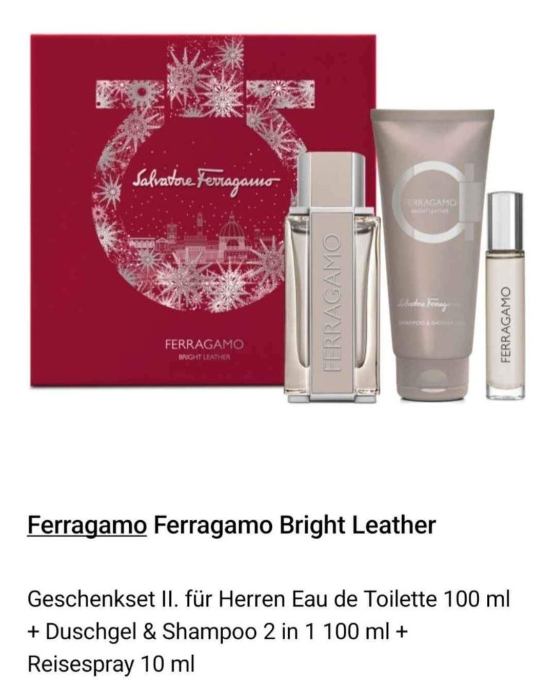 Salvatore Ferragamo Profumi & Eau de Toilette: Ferragamo Bright Leather Gift Set for Men – Nuovo e nell'imballaggio originale da Zürich venduto da erh_lj9m 1