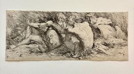 💚 ANTIKE KUPFERSTICH RADIERUNG Salvator Rosa 1615 - 1673 💚