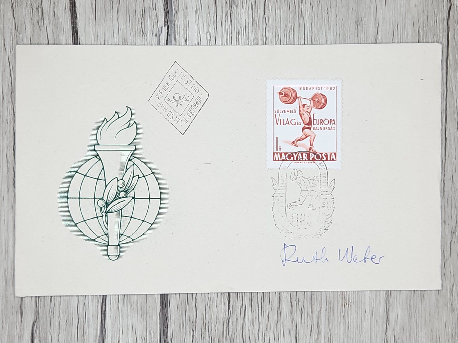 Alle Briefmarken: CL14 Enveloppe + Timbre Hongrie 1962 – Gebraucht aus Cousset von Patrick_Collections