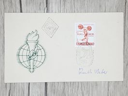 CL14 Enveloppe + Timbre Hongrie 1962
