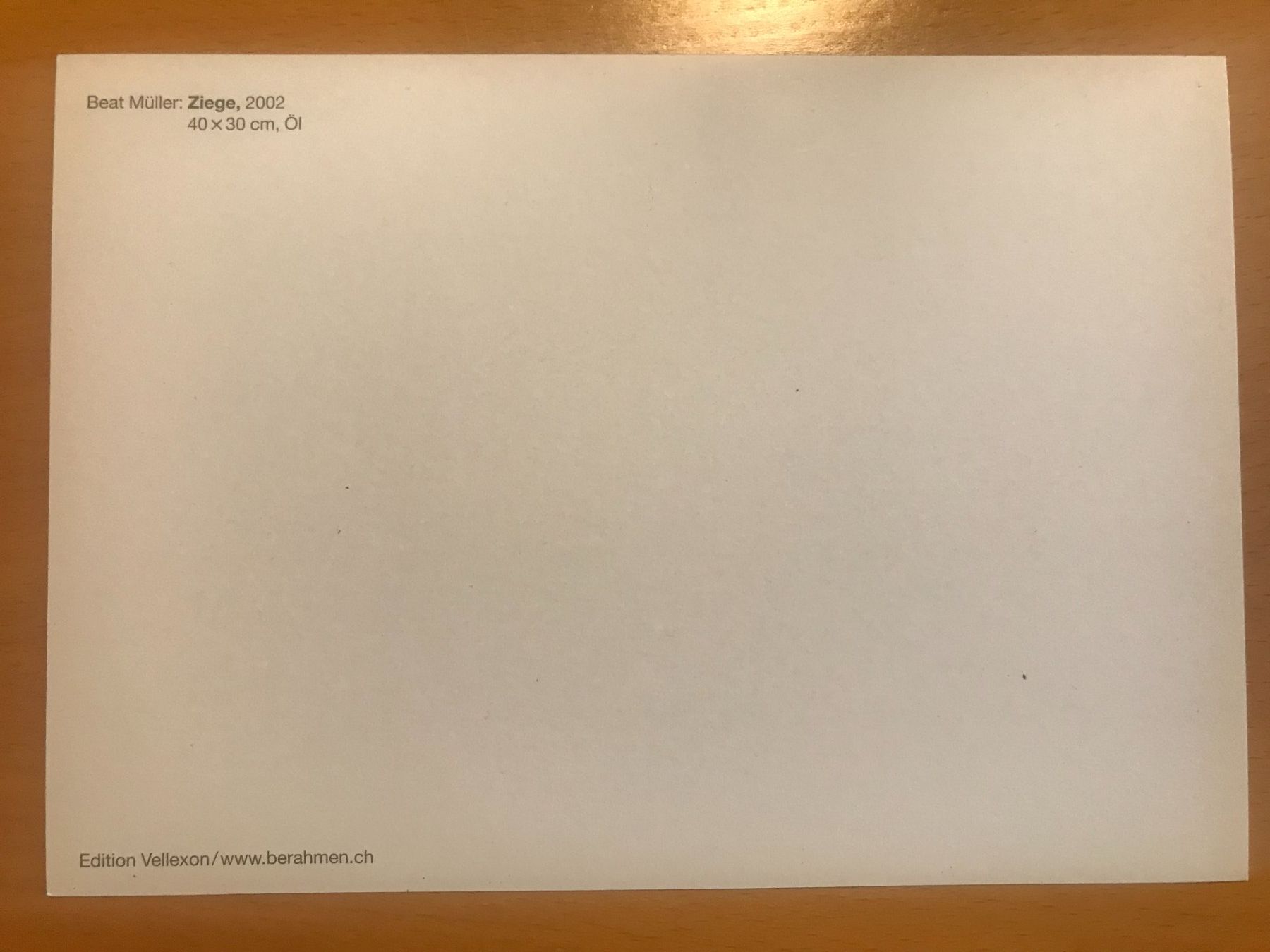 Cartoline postali: Grusskarte Ziege Beat Müller – Usato da Luzern venduto da mey_s13 1