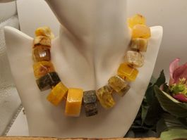 Hammer Collier aus grossen Achaten