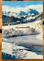 Rhätische Bahn am Inn Celerina - St.Moritz