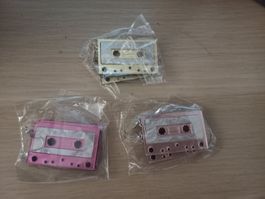 3 x Ohrringe "Tape" -》 1 x gold, 1x rosa & 1x pink (Art 22)