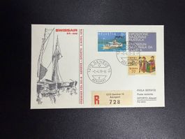 Swissair Erstflugbrief Genf-Porto 1978