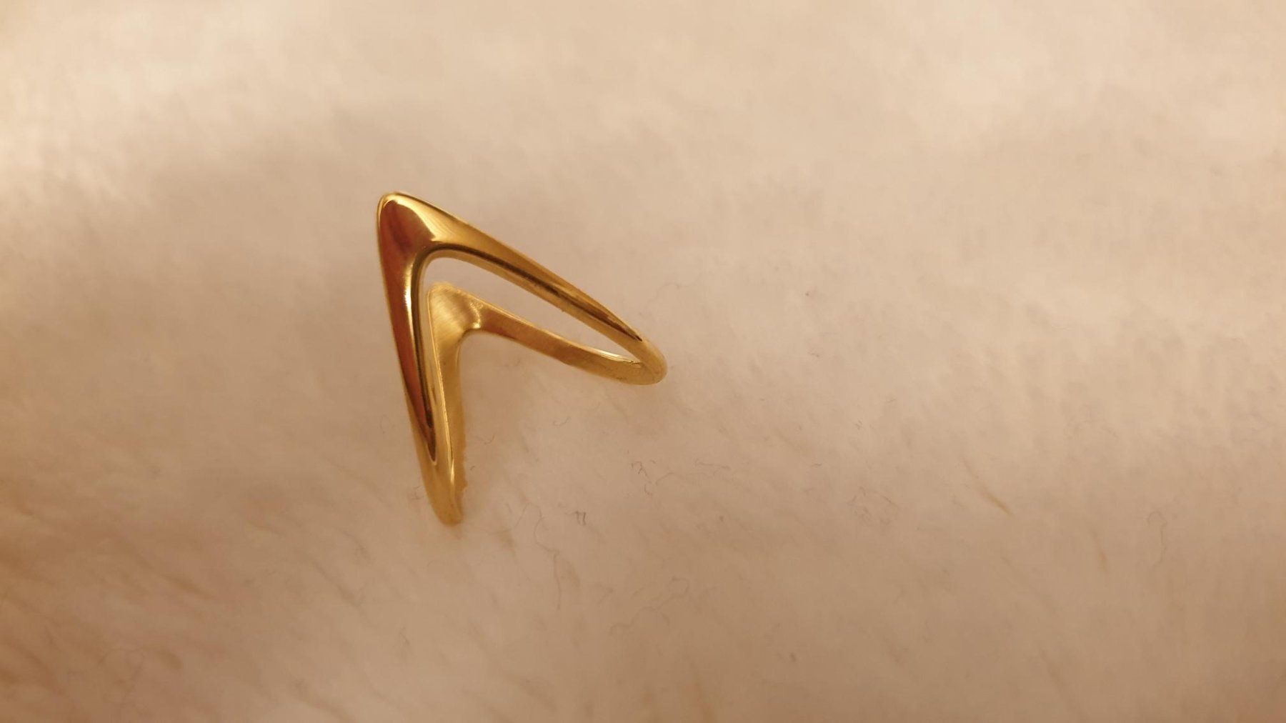 Anelli: geometrischer Ring - Grösse: 6 - Umfang: ca. 51,9 mm – Nuovo e nell'imballaggio originale da Würenlos venduto da JRP_71 1