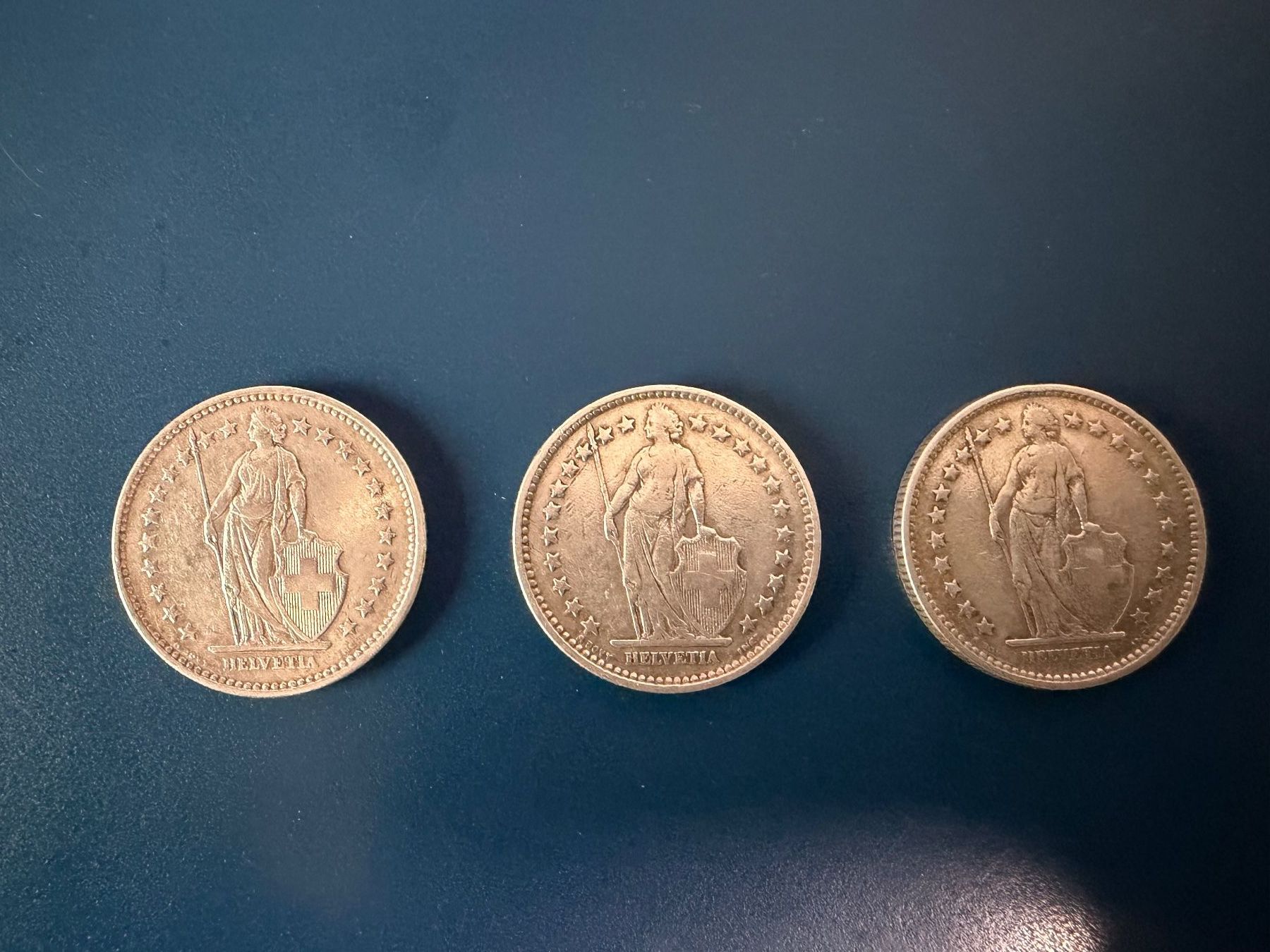 Tutti le monete: 2 Franken, 1920, 1921, 1922, Silber, – Usato da Oberhasli venduto da Sicurezza