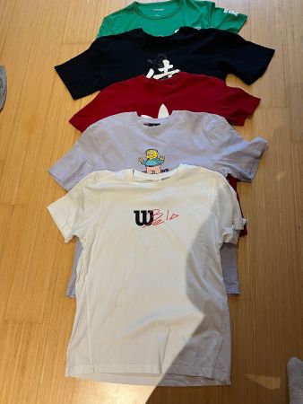 5er Set T-Shirts, Top Zustand, Grösse L