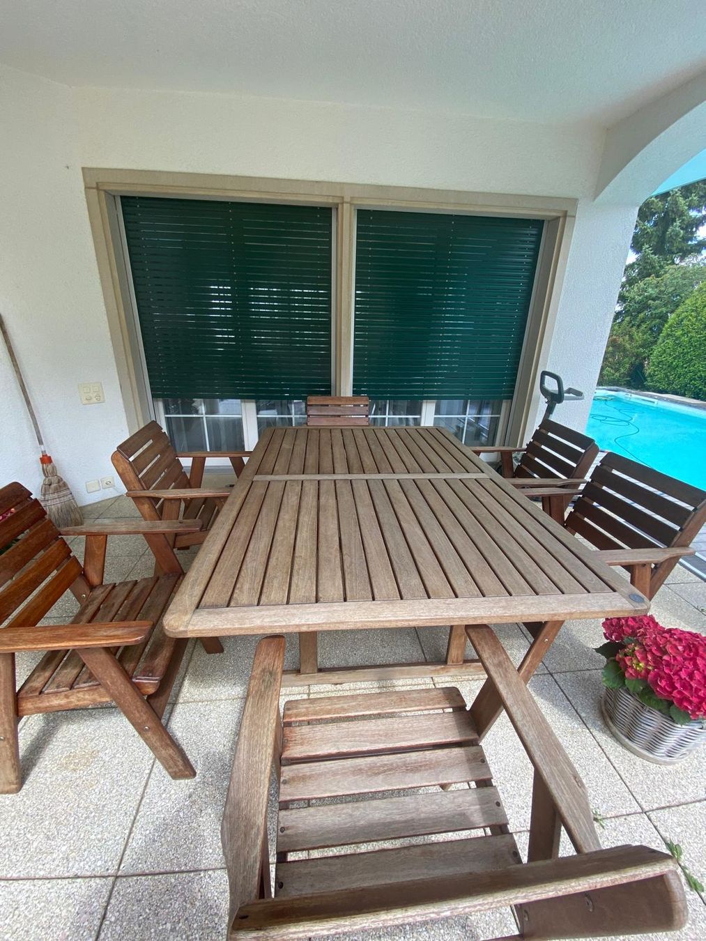 Tischset: Australische Teakholz-Garten-Essgruppe – Gebraucht aus Zürich von Sydney20011 2