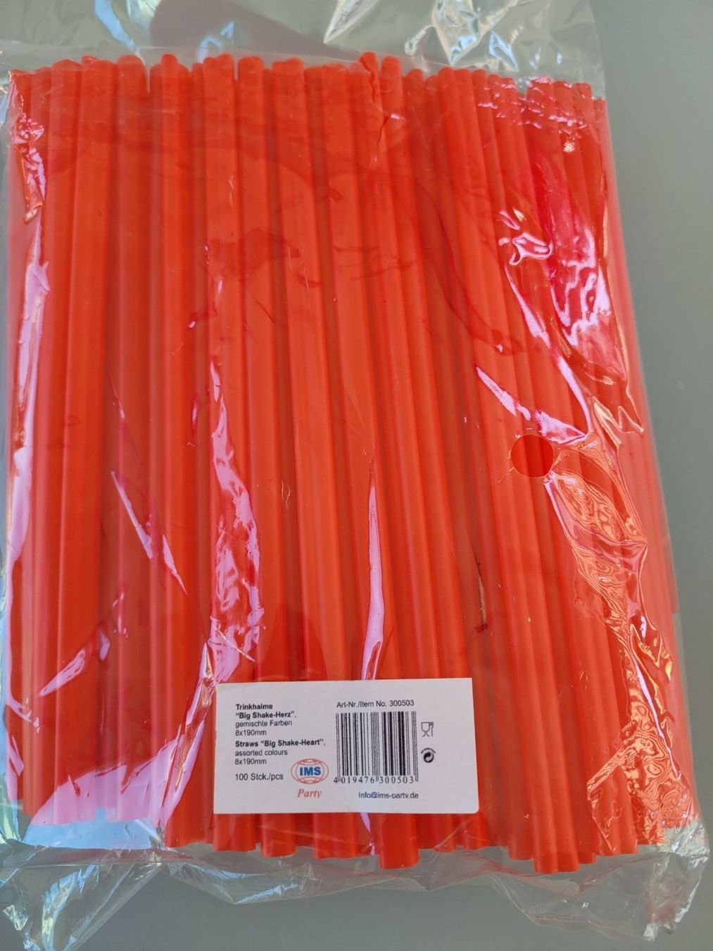 Tutte le decorazioni: Trinhalm Inhalt 100 Stk rot – Nuovo e nell'imballaggio originale da Oberuzwil venduto da aseinkaufswelt 2